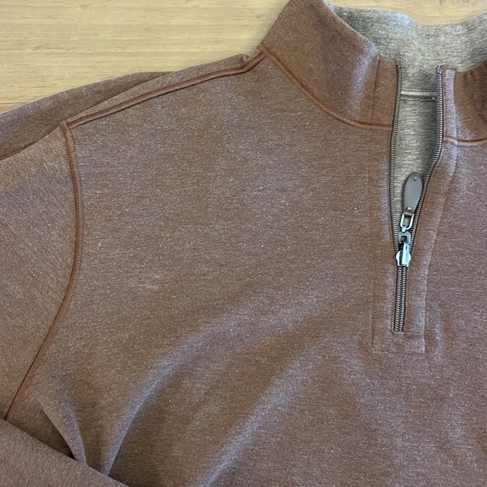 Johnston & Murphy Reversible Solid Quarter-Zip - image 5